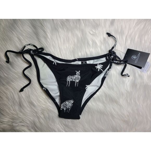 NWT|Volcom Z for Zebra Tie Side Bikini Bottoms, SMALL - Picture 2 of 5